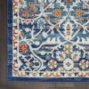 2?x 3?Blue White Multi Medallion Medallion Scatter Rug - Image 2