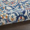 2?x 3?Blue White Multi Medallion Medallion Scatter Rug - Image 3
