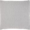 Light Gray Chunky Braid Throw Pillow