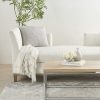 Light Gray Chunky Braid Throw Pillow - Image 3