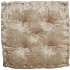 24" Beige Silky Soft Velvet Throw Pillow