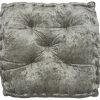 24" Grey Silky Soft Velvet Throw Pillow