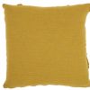 Boho Chic Mustard Textured Lines Throw Pillow - Image 2