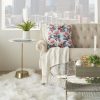 Pink Flamingo Chevron Throw Pillow - Image 2