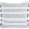 Green and White Soft Stripes Square Throw Pillow