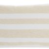 Taupe and White Soft Stripes Throw Pillow