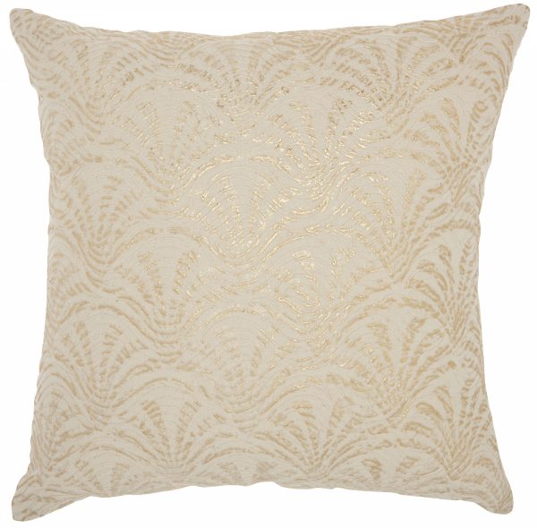 Yellow and White Soft Stripes Throw Pillow