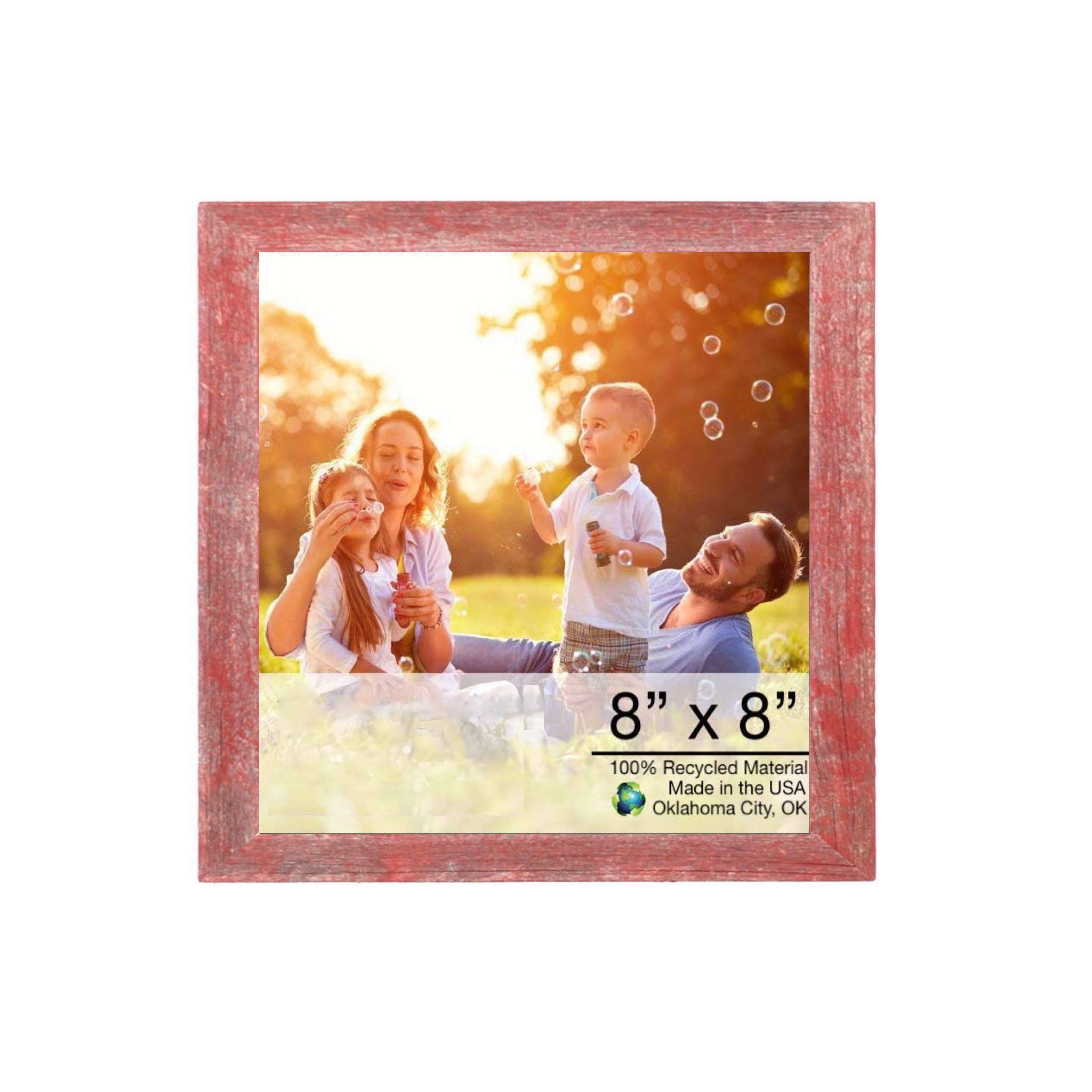 8?x 8?Rustic Farmhouse Espresso Wood Frame