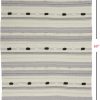 Boho Tribal Black Gray Ivory Cotton Accent Throw Blanket - Image 5