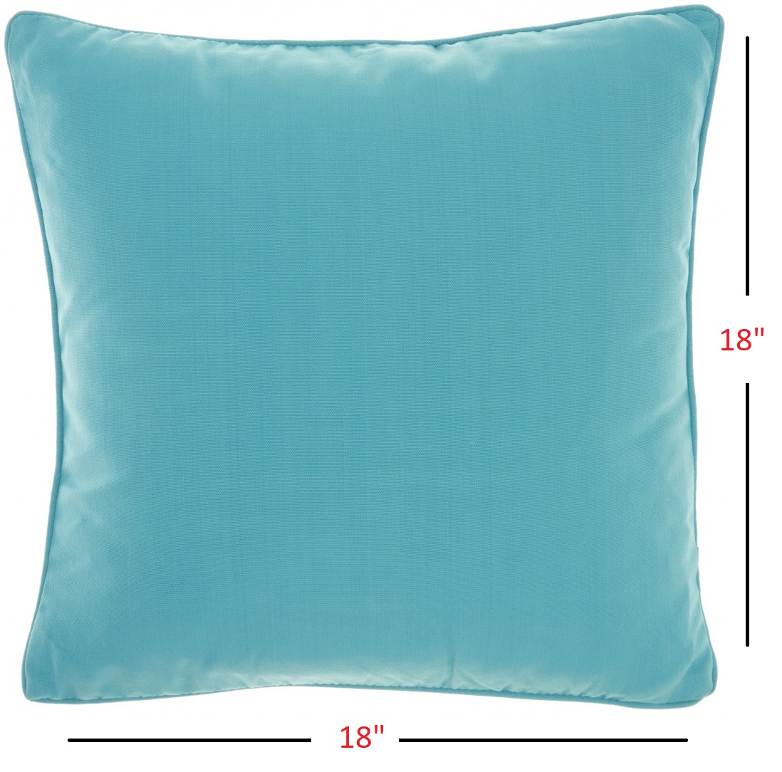 Light Blue Velour Throw Pillow - Image 5