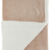 Boho Blush Pink Fleece and Sherpa Accent Throw - Image 3