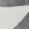 Boho Light Gray Fleece and Sherpa Accent Throw - Image 2