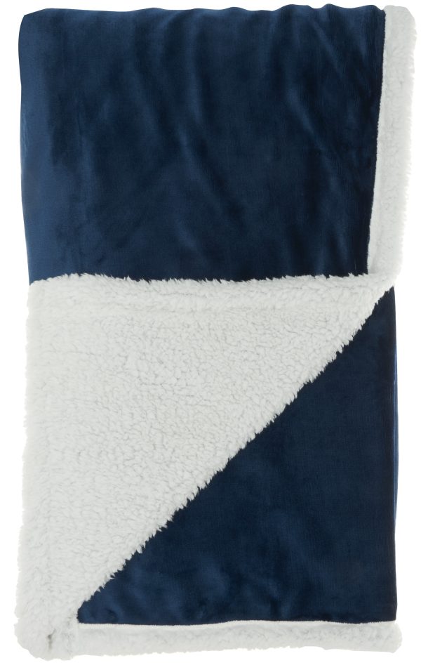 Boho Light Gray Fleece and Sherpa Accent Throw - Image 3