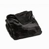 Premier Luxury Black Super Soft Faux Fur Throw Blanket