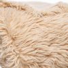 Chunky Flokati Faux Wool Off White Throw Blanket - Image 2