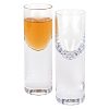 Set of 2 Mouth Blown Crystal Long Shot Glasses - Image 3