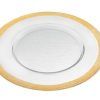 Round Gold Border Glass Charger Plate - Image 2