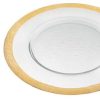 Round Gold Border Glass Charger Plate - Image 3