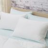 Set of 2 Lux Sateen Down Alternative Queen Size Firm Pillows