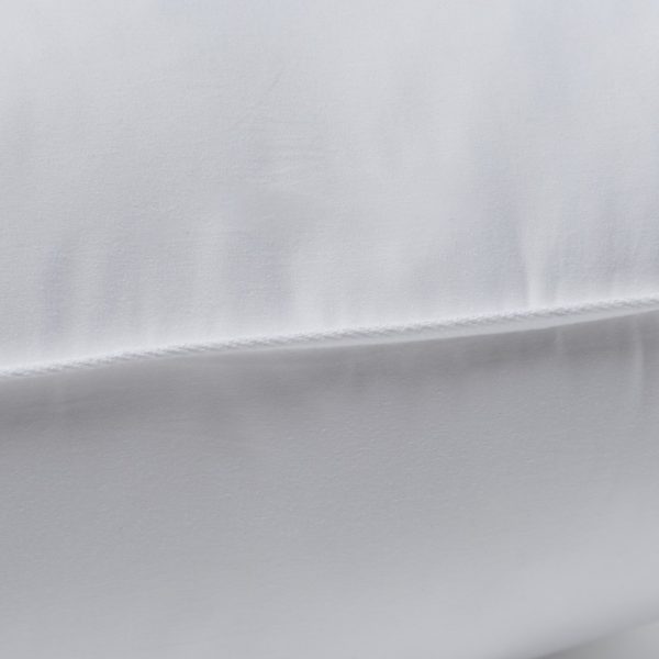 Set of 2 Lux Sateen Down Alternative Queen Size Firm Pillows - Image 2