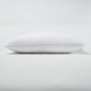 Set of 2 Lux Sateen Down Alternative Queen Size Firm Pillows - Image 3