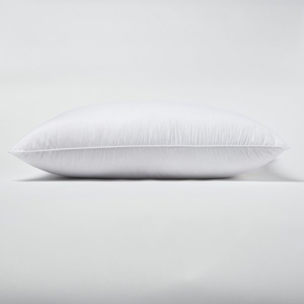 Set of 2 Lux Sateen Down Alternative Queen Size Firm Pillows - Image 3