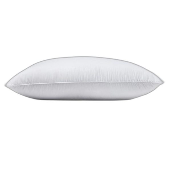 Set of 2 Lux Sateen Down Alternative Queen Size Firm Pillows - Image 5