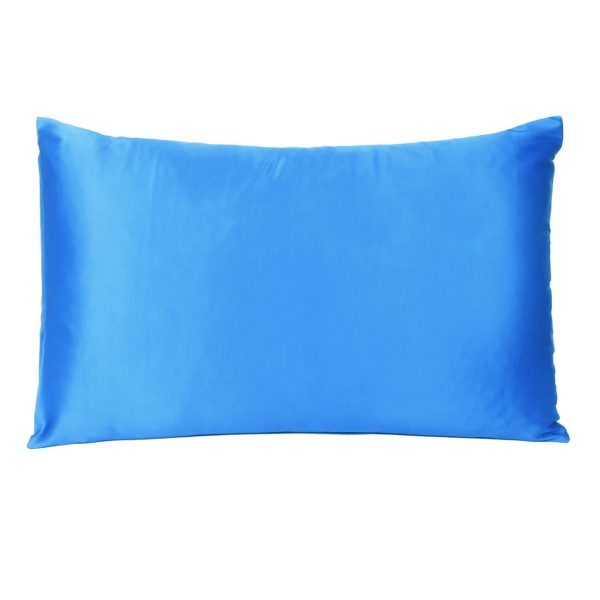 Blue Dreamy Set of 2 Silky Satin King Pillowcases - Image 3