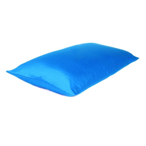 Blue Dreamy Set of 2 Silky Satin King Pillowcases - Image 4
