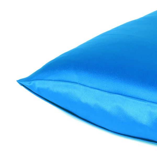 Blue Dreamy Set of 2 Silky Satin King Pillowcases - Image 5