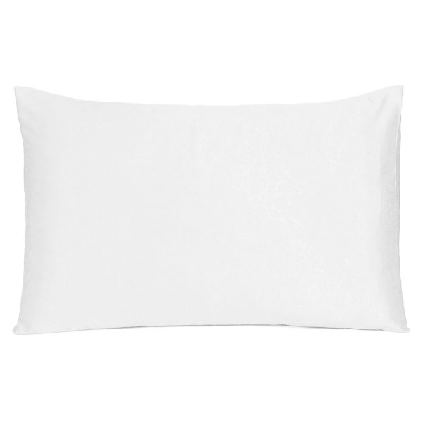 White Dreamy Set of 2 Silky Satin King Pillowcases - Image 3
