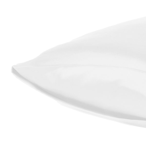 White Dreamy Set of 2 Silky Satin King Pillowcases - Image 5