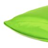 Bright Green Dreamy Set of 2 Silky Satin King Pillowcases - Image 5