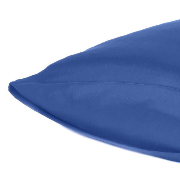 Navy Blue Dreamy Set of 2 Silky Satin King Pillowcases - Image 5