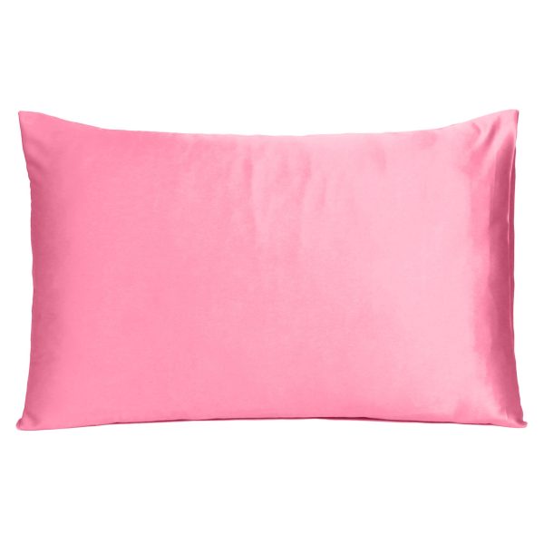 Pink Rose Dreamy Set of 2 Silky Satin King Pillowcases - Image 3