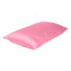 Pink Rose Dreamy Set of 2 Silky Satin King Pillowcases - Image 4