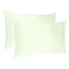 Ivory Dreamy Set of 2 Silky Satin King Pillowcases