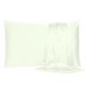Ivory Dreamy Set of 2 Silky Satin King Pillowcases - Image 2