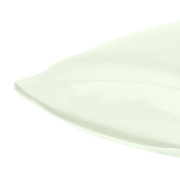 Ivory Dreamy Set of 2 Silky Satin King Pillowcases - Image 5