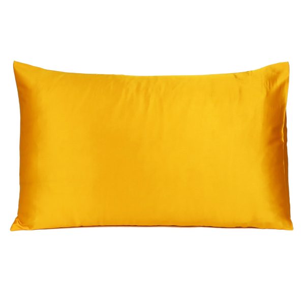 Goldenrod Dreamy Set of 2 Silky Satin King Pillowcases - Image 3