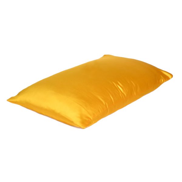 Goldenrod Dreamy Set of 2 Silky Satin King Pillowcases - Image 4