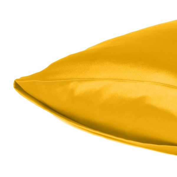 Goldenrod Dreamy Set of 2 Silky Satin King Pillowcases - Image 5