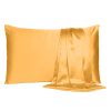 Apricot Dreamy Set of 2 Silky Satin Standard Pillowcases - Image 2