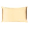 Pale Yellow Dreamy Set of 2 Silky Satin Standard Pillowcases - Image 3