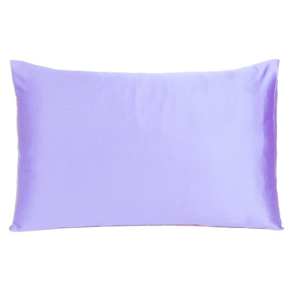 Purple Dreamy Set of 2 Silky Satin Standard Pillowcases - Image 3