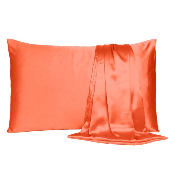 Poppy Dreamy Set of 2 Silky Satin Standard Pillowcases - Image 2
