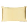 Gold Dreamy Set of 2 Silky Satin Standard Pillowcases - Image 3