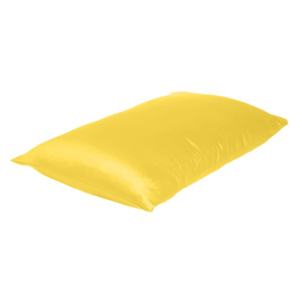 Lemon Dreamy Set of 2 Silky Satin Standard Pillowcases - Image 4