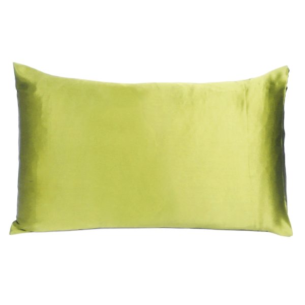 Lemongrass Dreamy Set of 2 Silky Satin Standard Pillowcases - Image 3