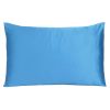 Bright Blue Dreamy Set of 2 Silky Satin Standard Pillowcases - Image 3